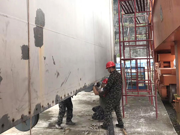 閘門水封更換、改造施工